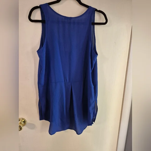 Lily White Blue Women's Tank Top - Picture 3 of 5